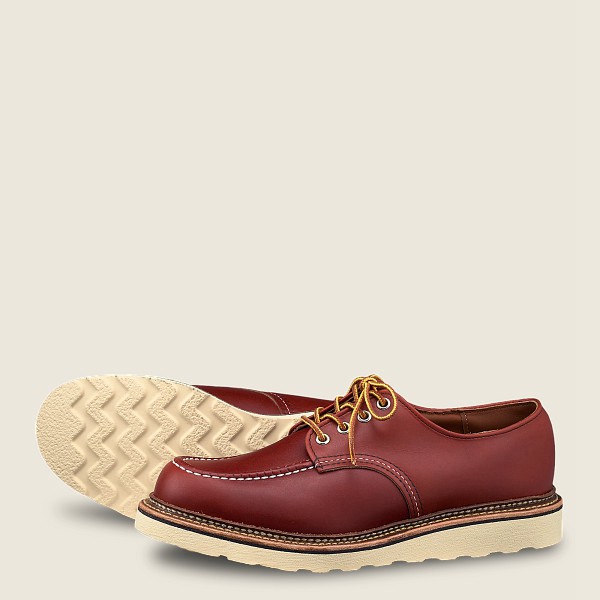 Red Wing Oxford Mens Burgundy - Classic - Russet Portage Leather - 4982610-OC